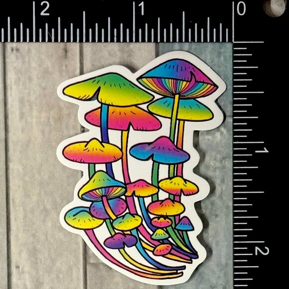 🌀10/$10🌀 Magic Mushroom Waterproof Sticker Decal - Picture 1 of 1